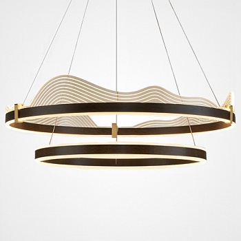 Подвесная люстра DIGNITY D80+100 Black by ImperiumLoft