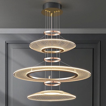 Кольцевая люстра ISTRAL D80+100+80 by ImperiumLoft