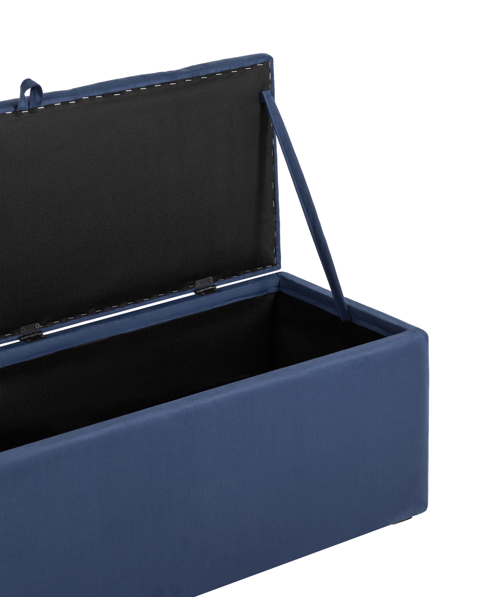 Пуф с крышкой Нильсон 2 велюр синий Stool Group