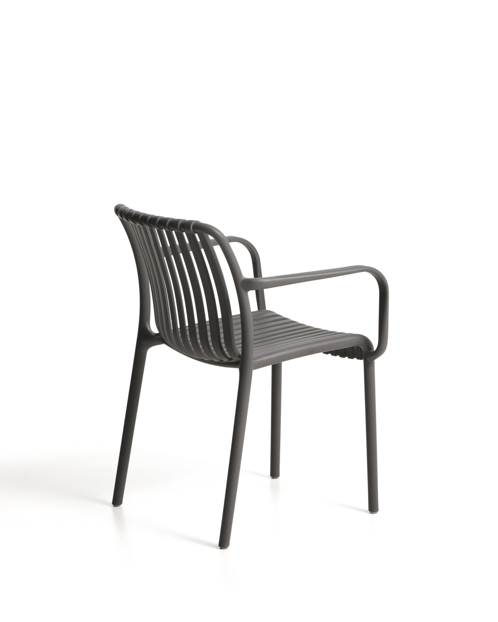 Уличный стул Isabellini из пластика графитового цвета La Forma 482249