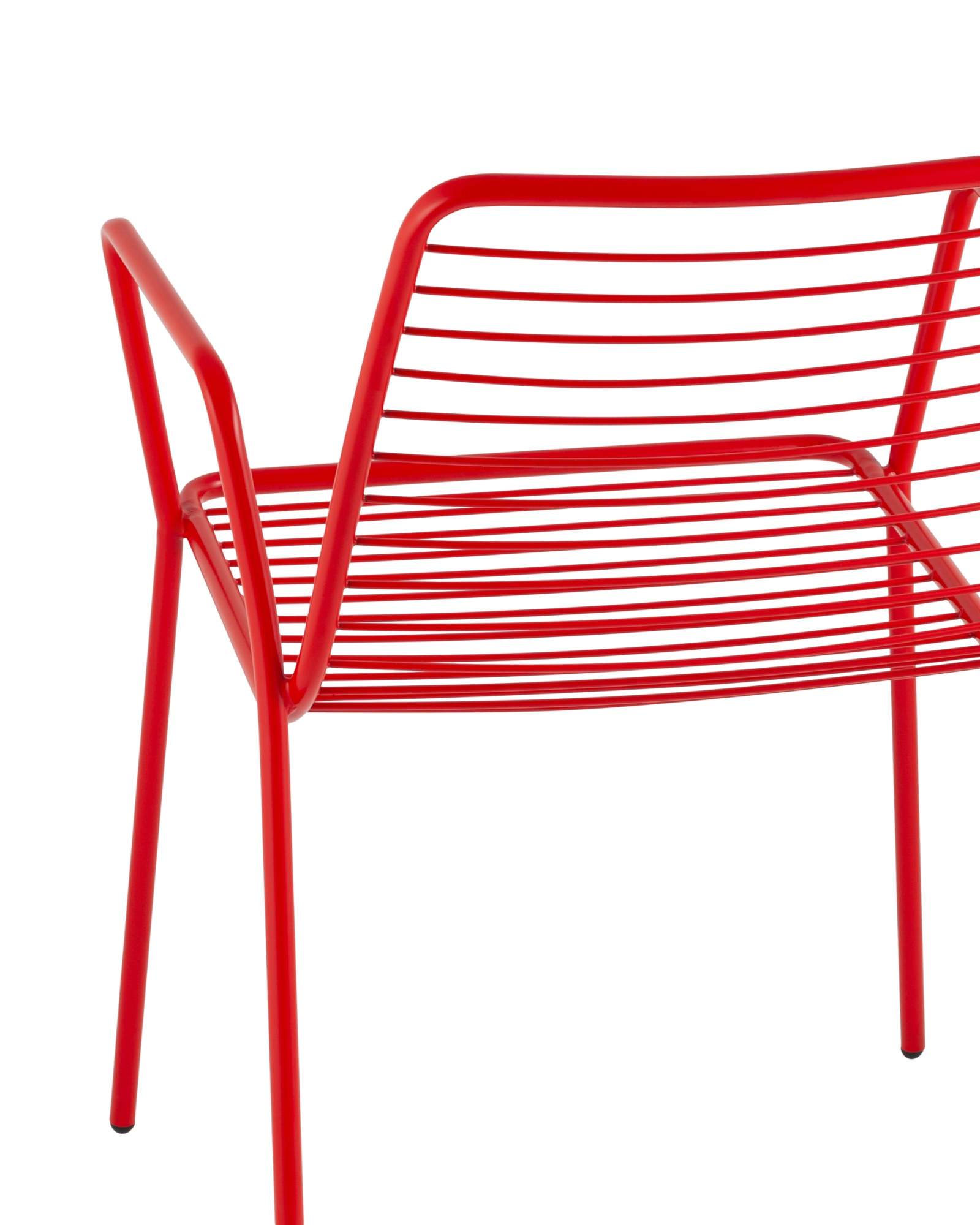 Стул с подлокотниками Дели металл красный Stool Group