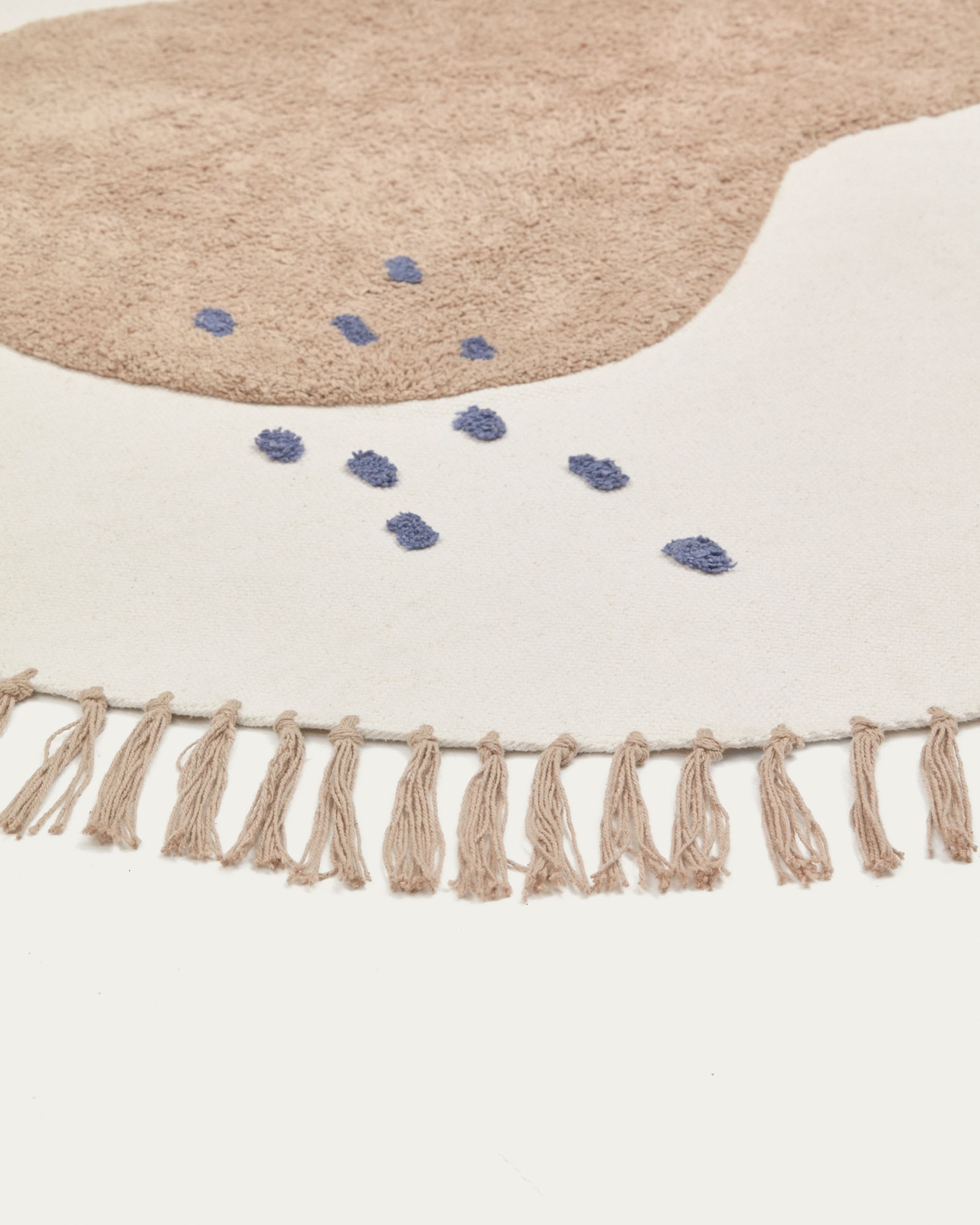 Tamya Круглый ковер из 100% хлопка с коричневой грушей Ø 120 см La Forma (ex Julia Grup)