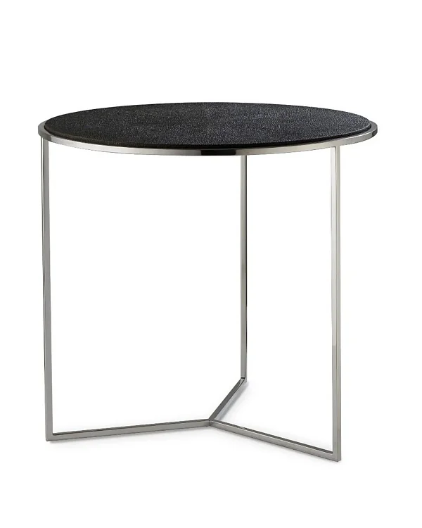 Серый приставной столик Гвен Louvre Home LHFST092CS/DPO light charcoal