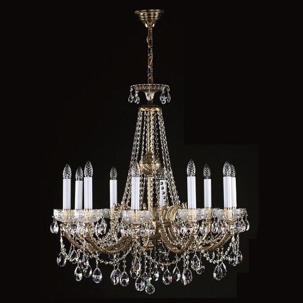 Люстра Artglass CR 0006/10/20 BRASS ANTIQUE CE