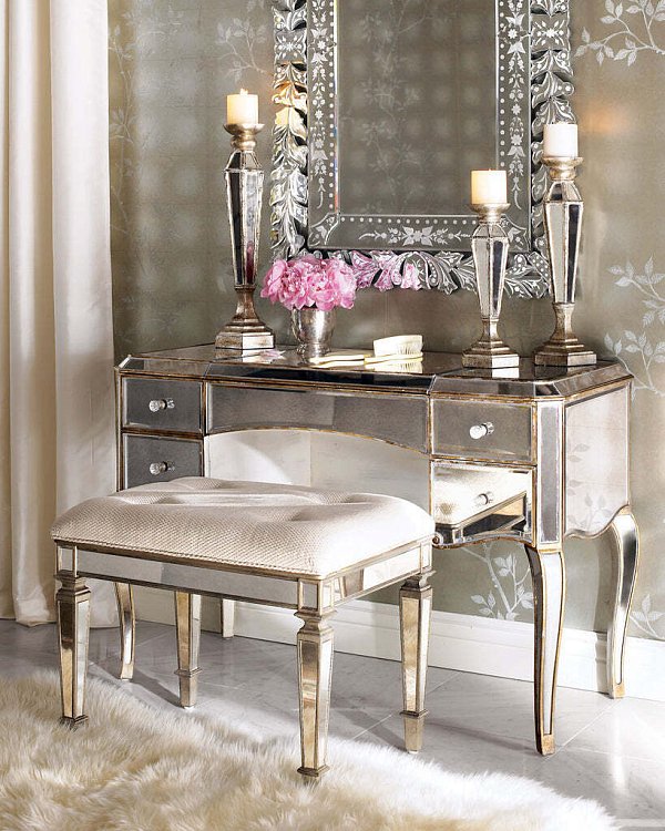 Зеркальная банкетка Мелани Louvre Home LHFB90