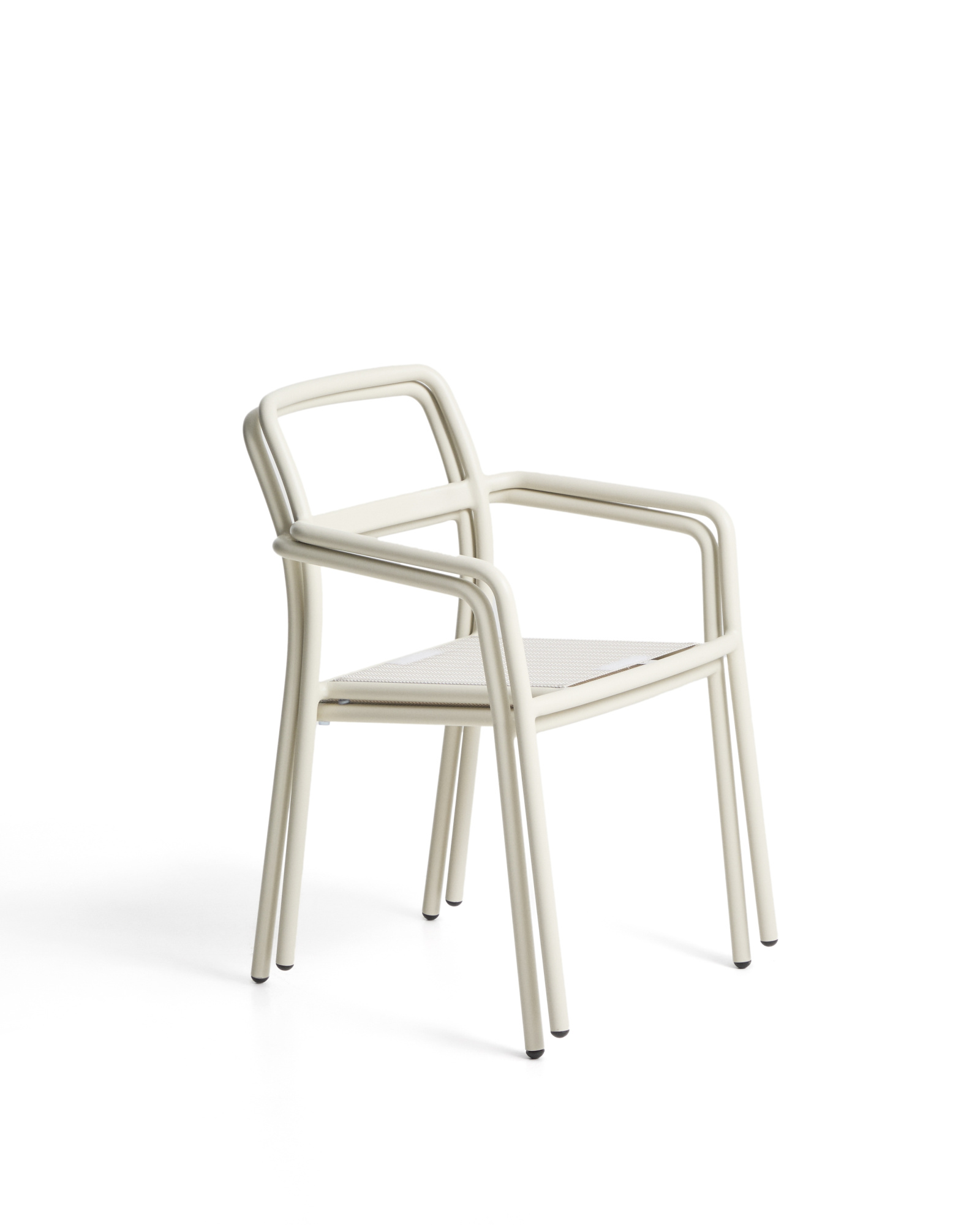 Уличный стул Linosa из бежевого алюминия с бежевой подушкой La Forma 482287