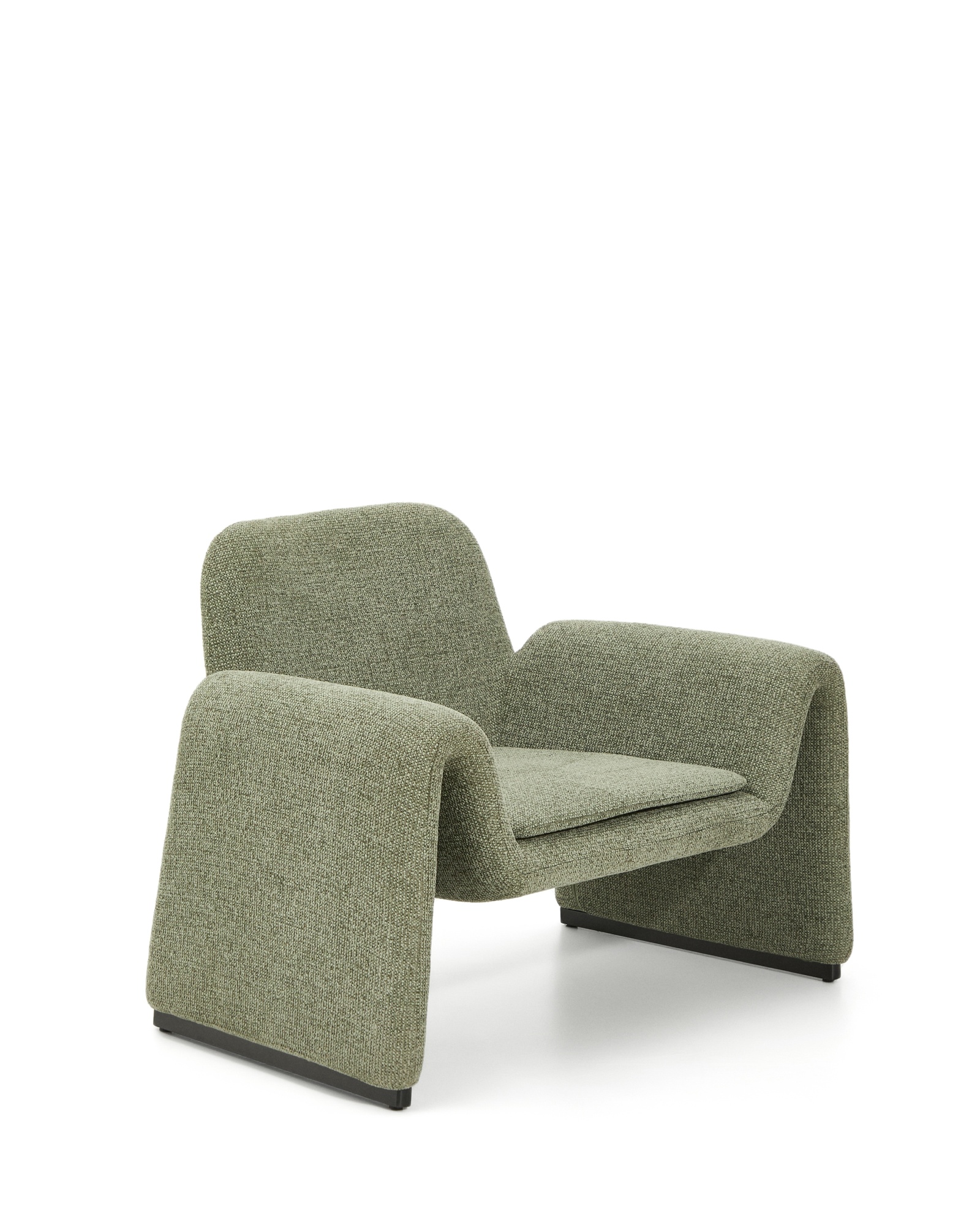 Кресло Melvia из зеленого шенилла La Forma (ex Julia Grup)