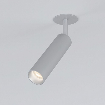Встраиваемый светильник Elektrostandard Diffe серебряный 8W 4200K (25040/LED)
