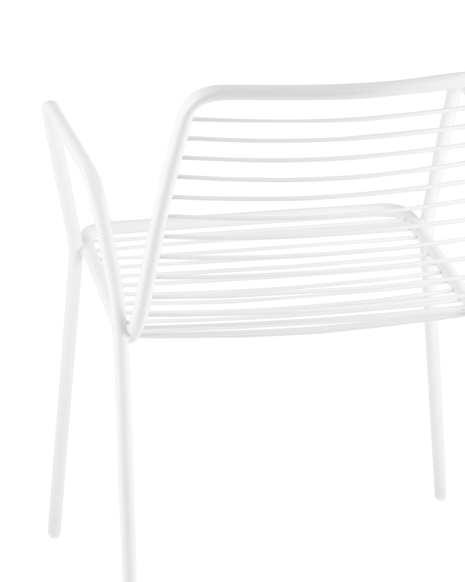 Стул с подлокотниками Дели металл белый Stool Group
