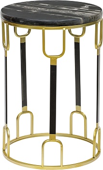 Столик интерьерный с черным мрамором Glasar 54-143