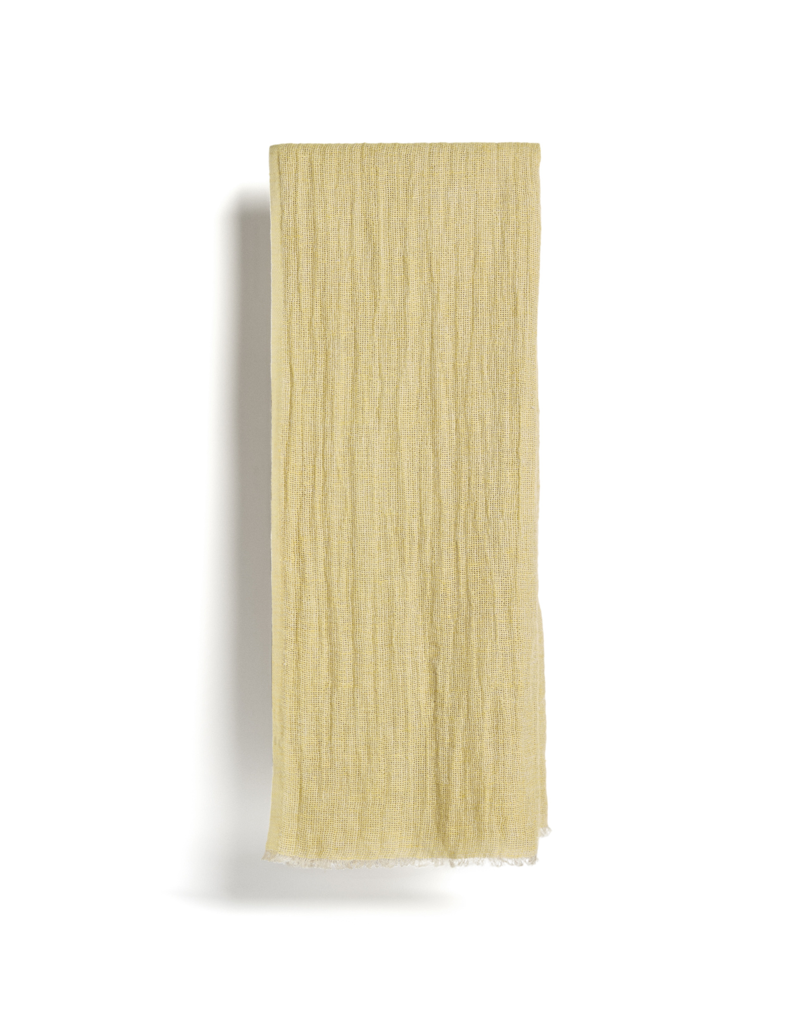 Плед Aderin желтый льняной 130 x 170 см La Forma 481317