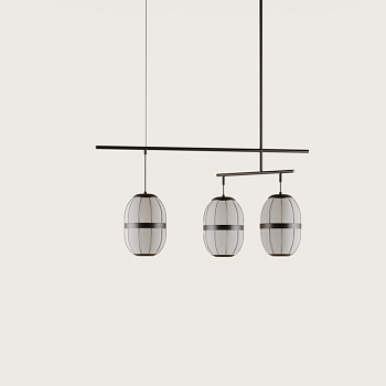 Подвесной светильник Pull C1249/3 Matt black/Matt black Aromas del Campo