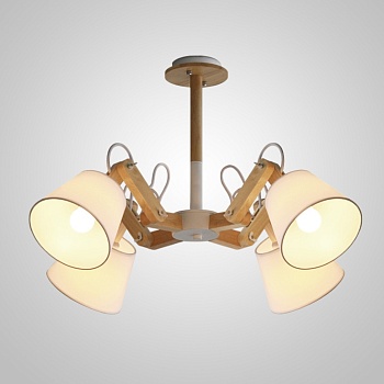 Люстра на штанге MECHANIC L4 White by ImperiumLoft