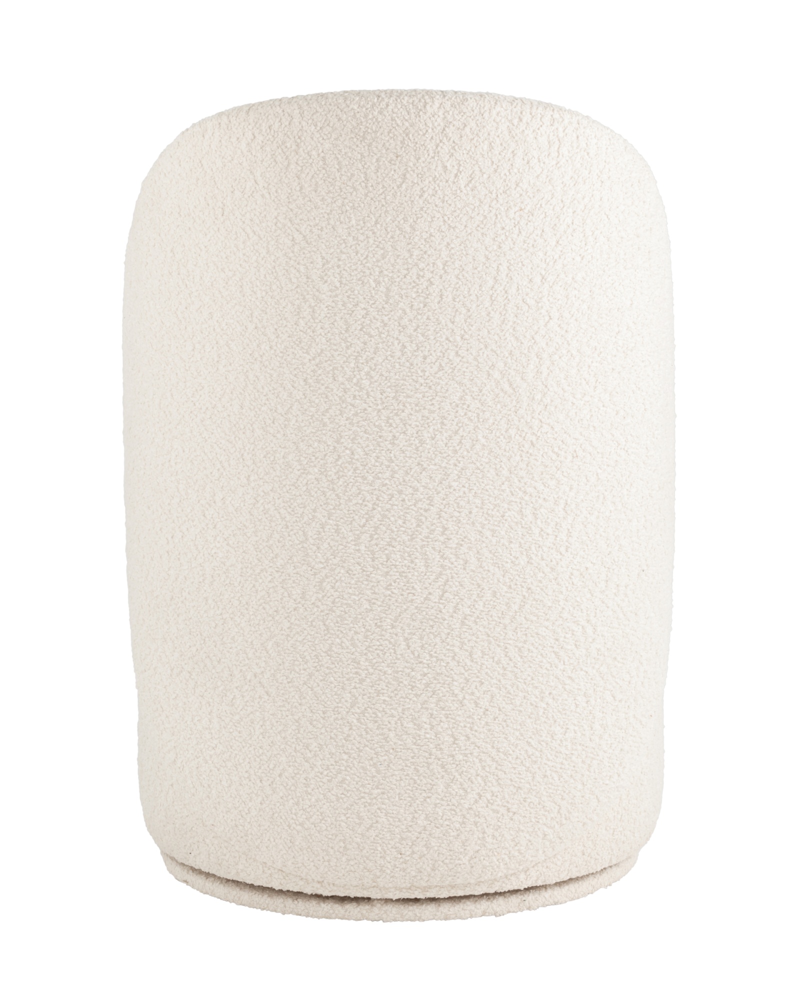 Пуф Loreen вращающийся букле белый Stool Group