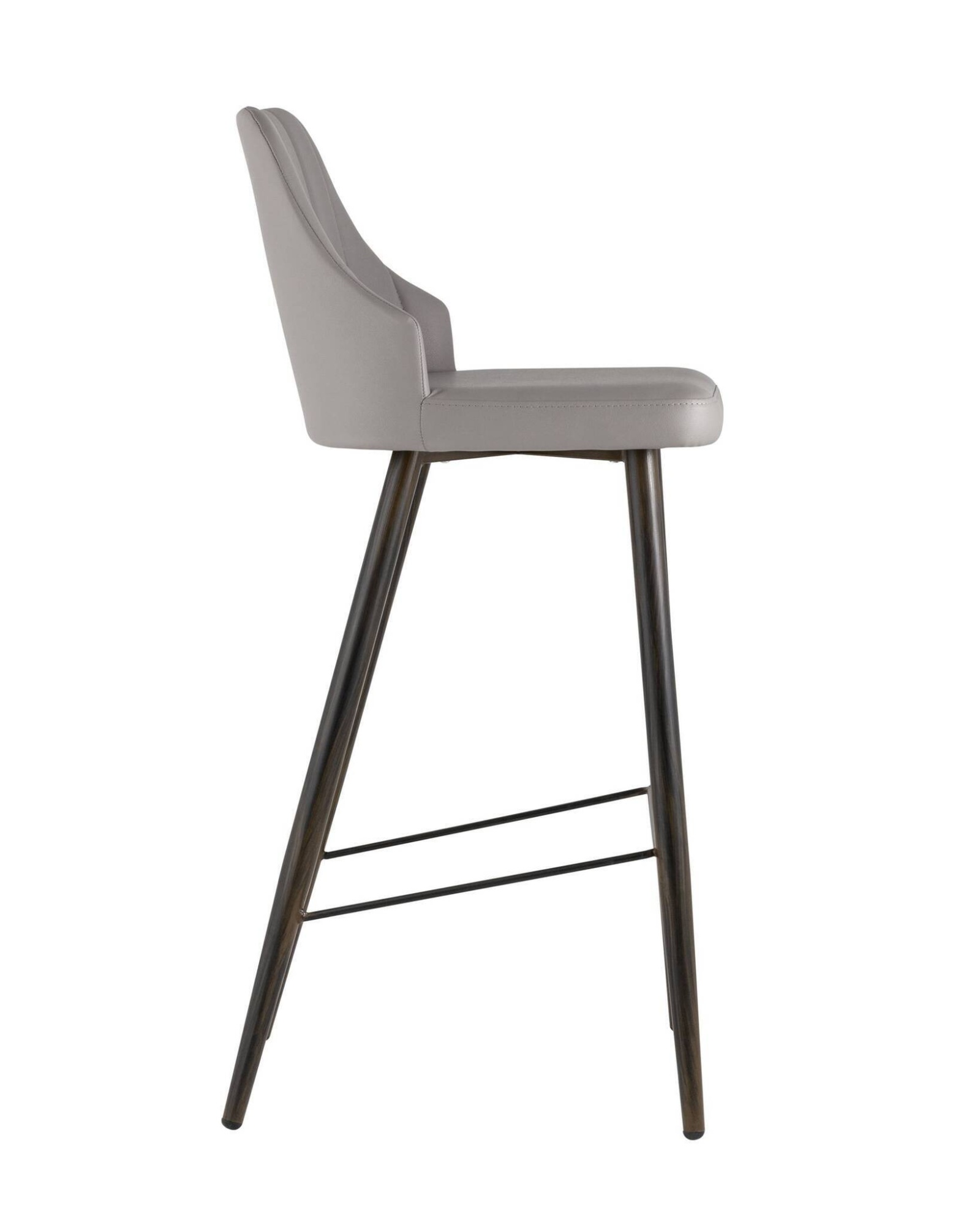 Стул барный Коналл экокожа серый Stool Group