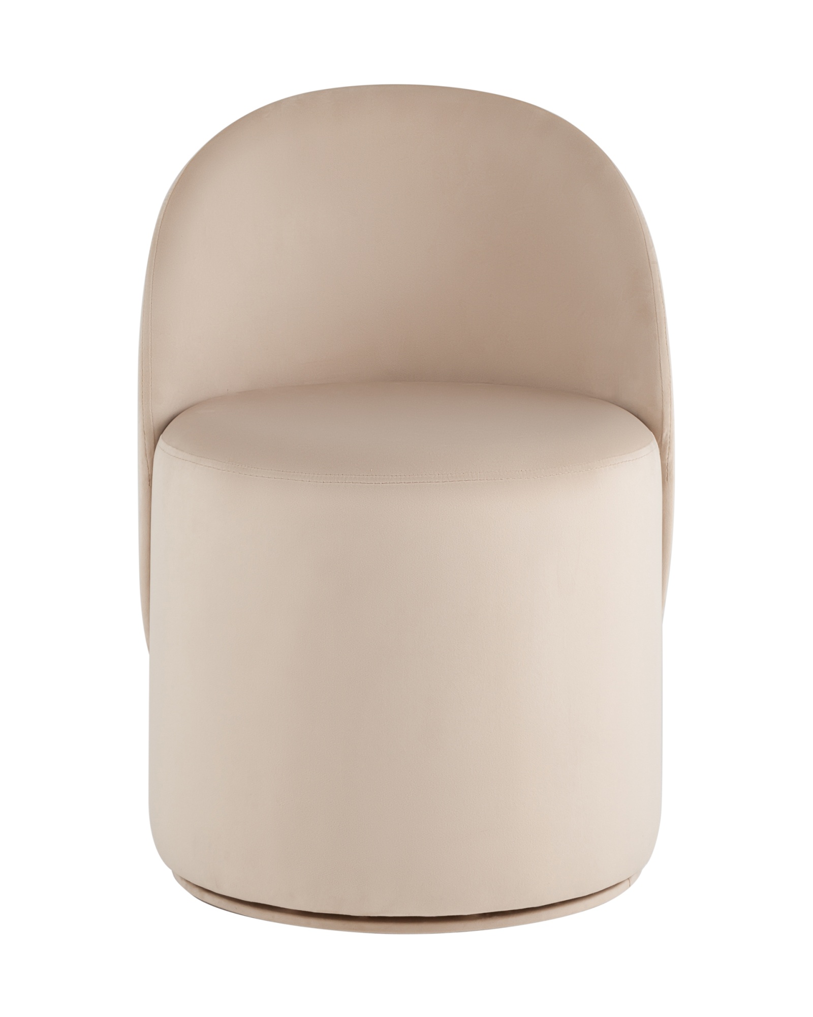 Пуф Loreen вращающийся велюр молочный Stool Group