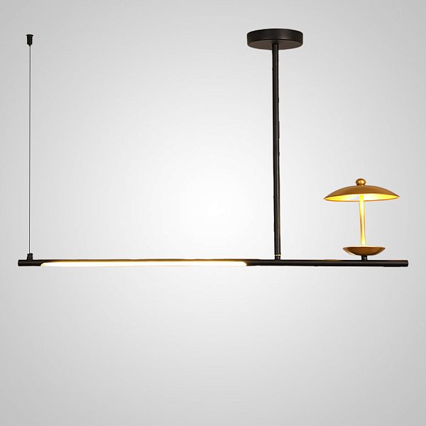 Подвесной светильник HETLEY B L2 Gold Black by ImperiumLoft