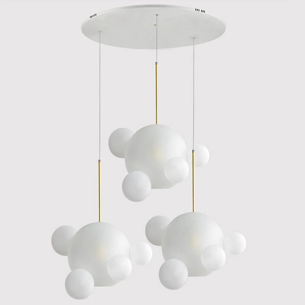 Подвесной светильник Bubble BOLLE BLS LAMP white glass circle by ImperiumLoft