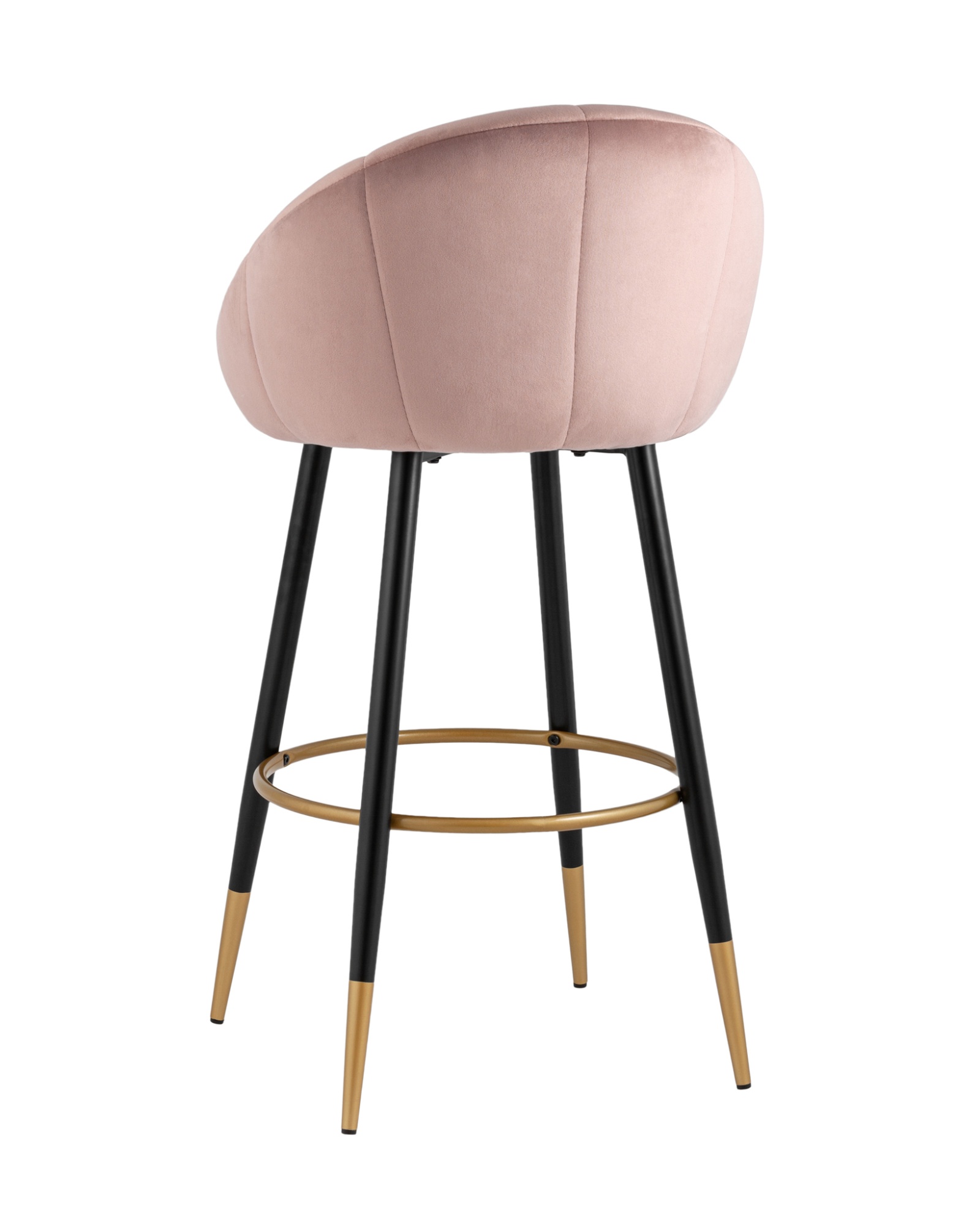 Стул барный Наоми велюр розовый Stool Group