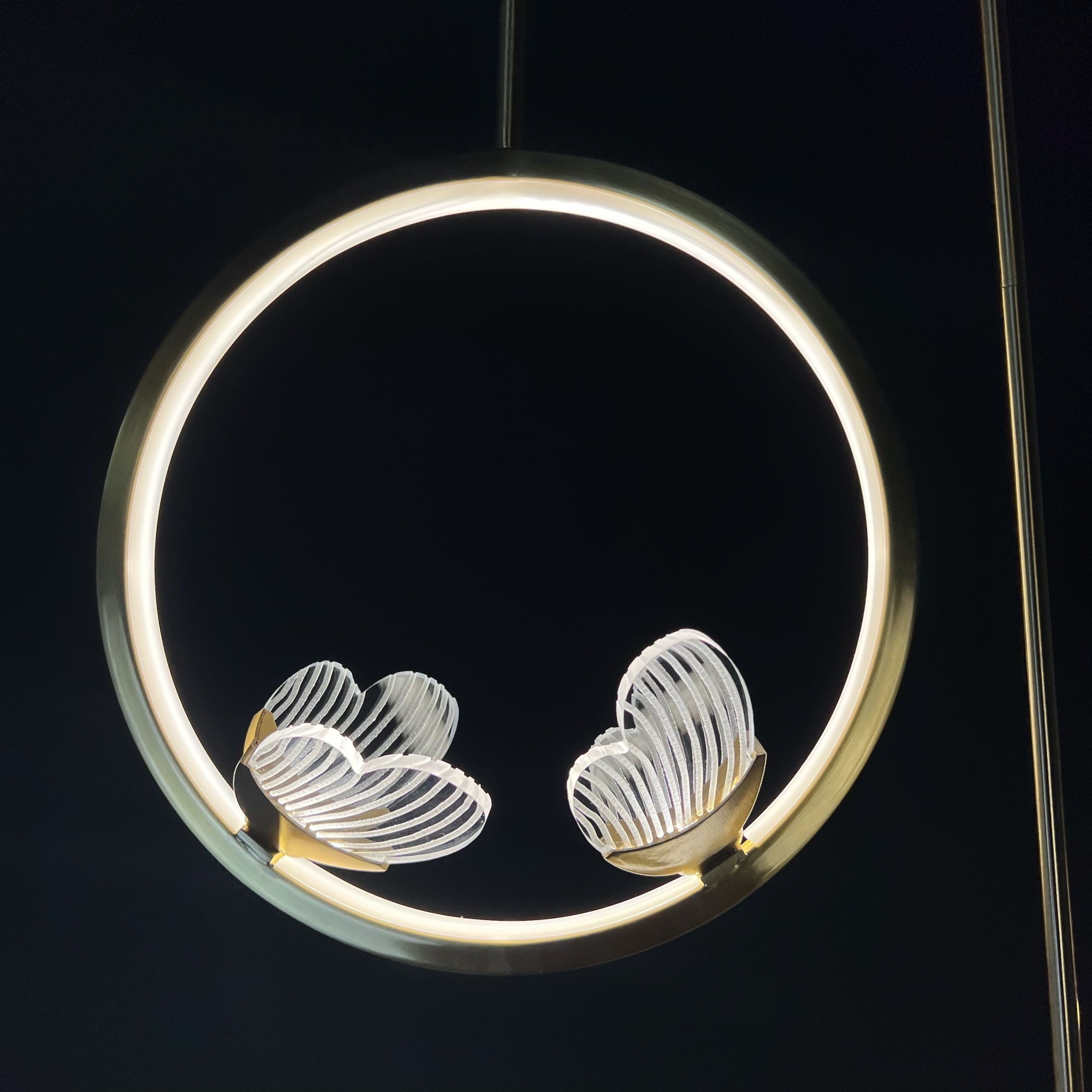 Подвесной светильник BABETTA RING 1 L320 brass 4000К by ImperiumLoft