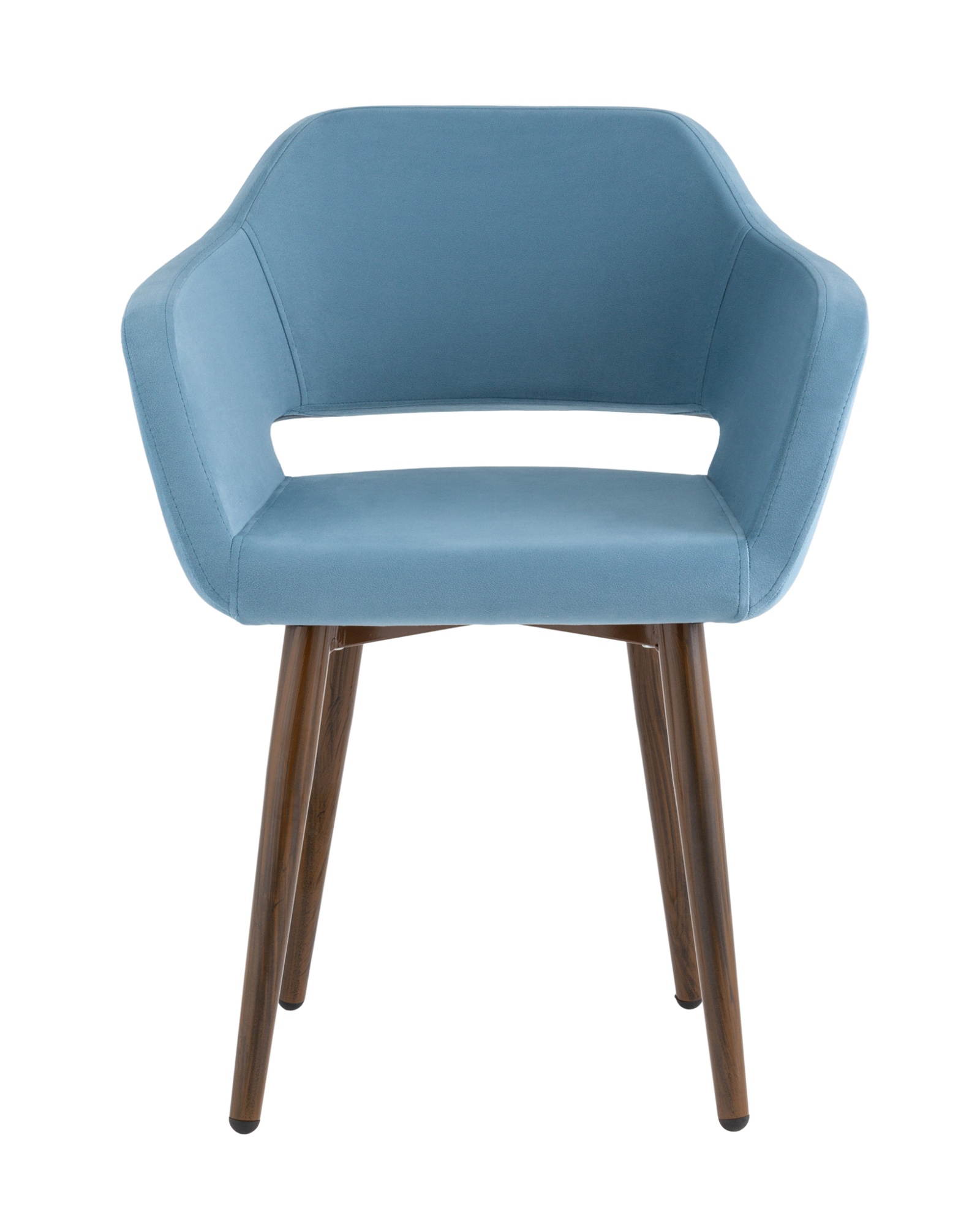 Стул с подлокотниками Саймон велюр пыльно-голубой Stool Group