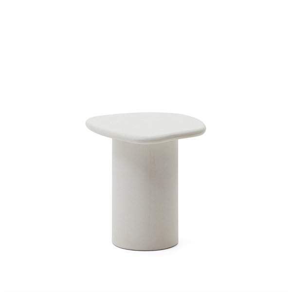 Приставной столик из белого цемента Macarella 48 x 47 см La Forma (ex Julia Grup)