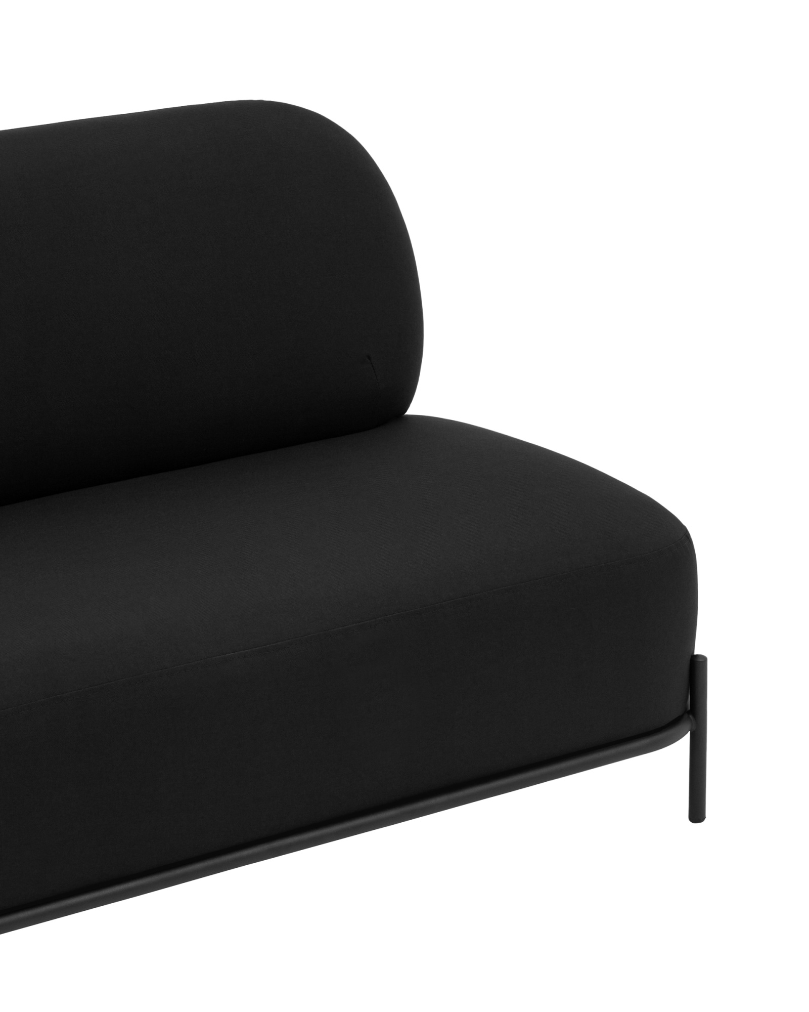 Диван Стоун рогожка черный Stool Group