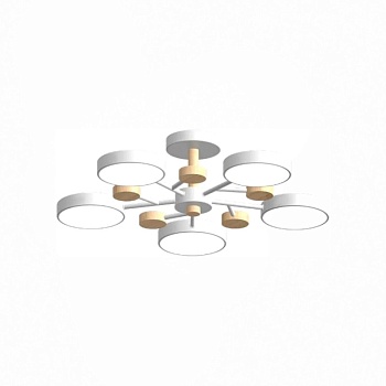 Люстра на штанге LED4U L3204-620 WH