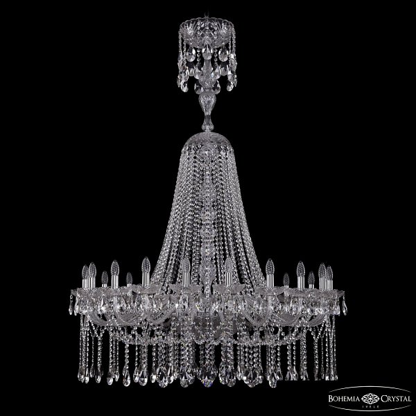 Люстра хрустальная 1413/20/400/XL-160 Ni