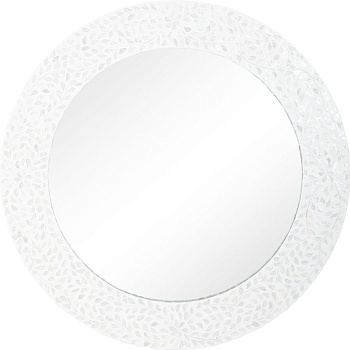 Зеркало настенное с отделкой раковинами устриц Glasar 67-034