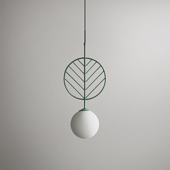 Подвесной светильник LEAF B Зелёный by ImperiumLoft