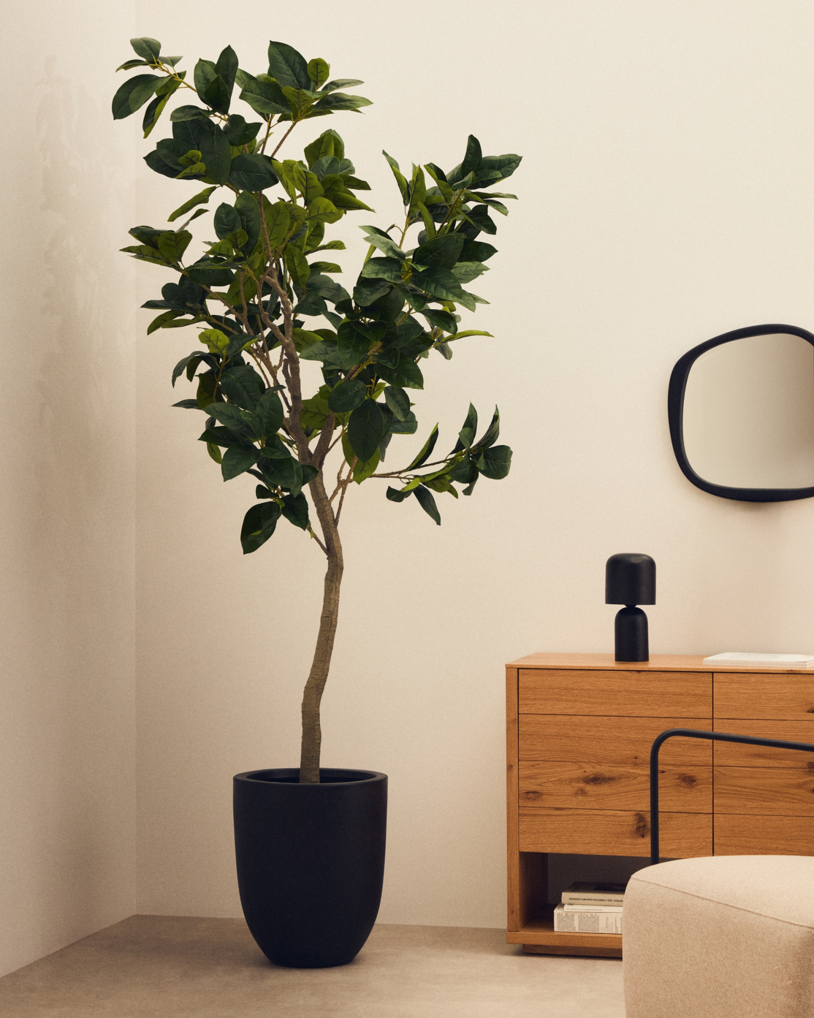 Ficus Искусственное дерево фикус в черном горшке 210 см La Forma (ex Julia Grup)
