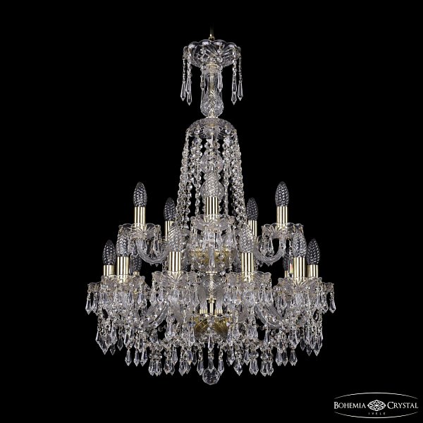Люстра хрустальная 1403/10+5/195/XL-84/2d G