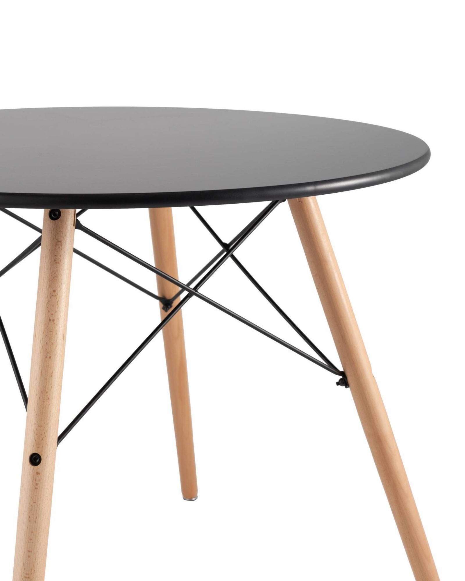 Стол DSW D80 черный Stool Group