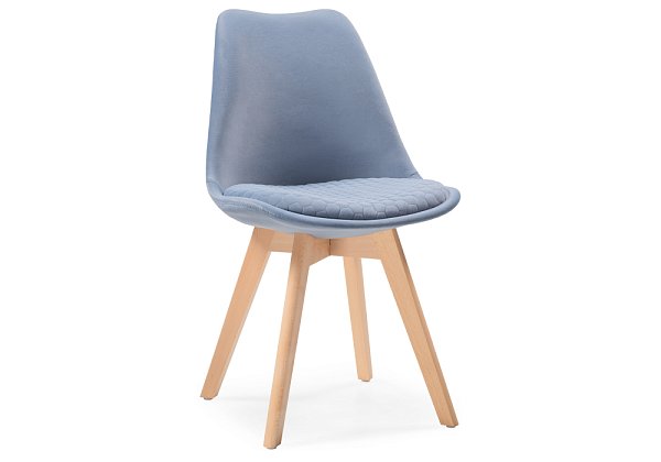 Стул деревянный Woodville Bonuss blue / wood 15090