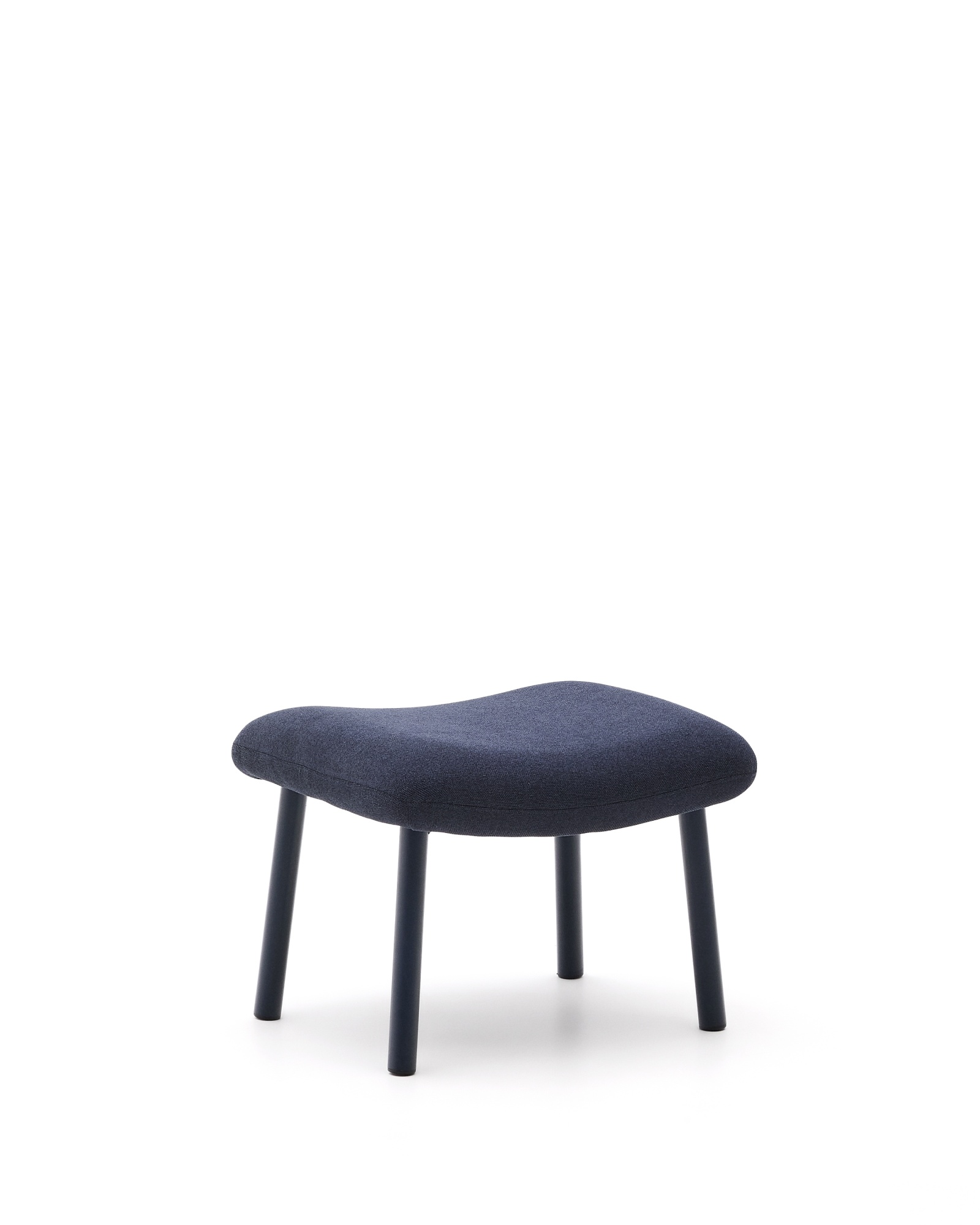 Пуф для ног Inari синий из стали и полиэстра 60 x 50 см La Forma (ex Julia Grup)