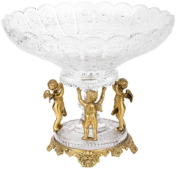 Чаша на трех ангелах Glasar 31G2627/HGL363/GLASS