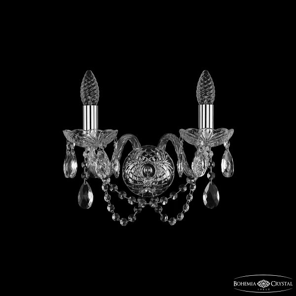 Бра хрустальные 1402B/2/141 Ni Bohemia Ivele Crystal