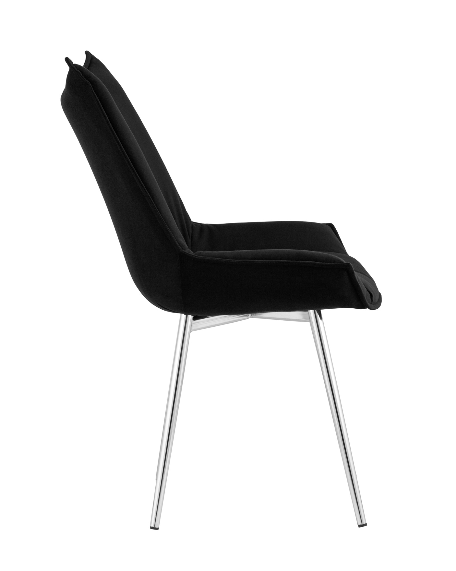 Стул Осло велюр черный ножки хромированные Stool Group