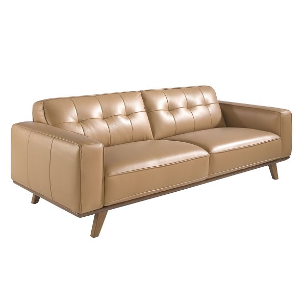 Диван 3-х местный 6120/5606-3P-M5668 с обивкой из стеганой кожи Angel Cerda