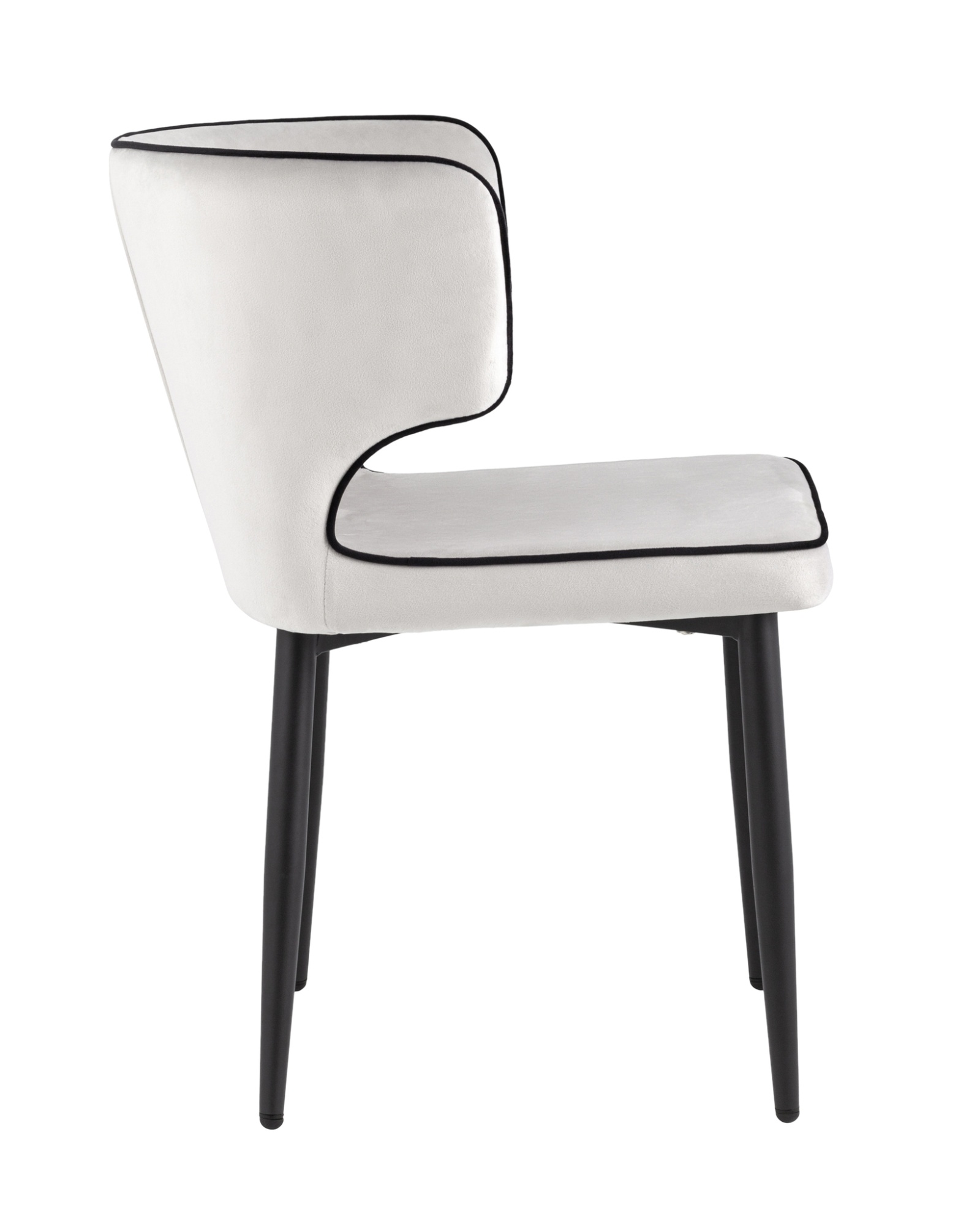 Стул Матео с кантом велюр светло-серый Stool Group