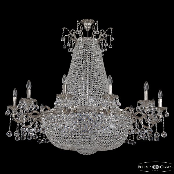 Люстра груша хрустальная 2228H201/12/123IV/Y1 Ni Bohemia Ivele Crystal