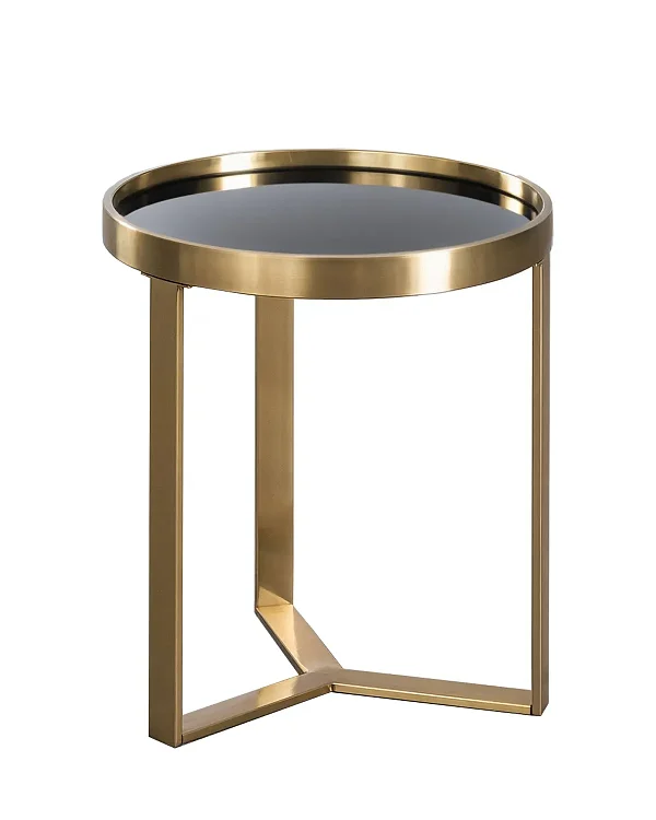 Чёрный приставной столик Ульм Louvre Home FCT030924-1RJ