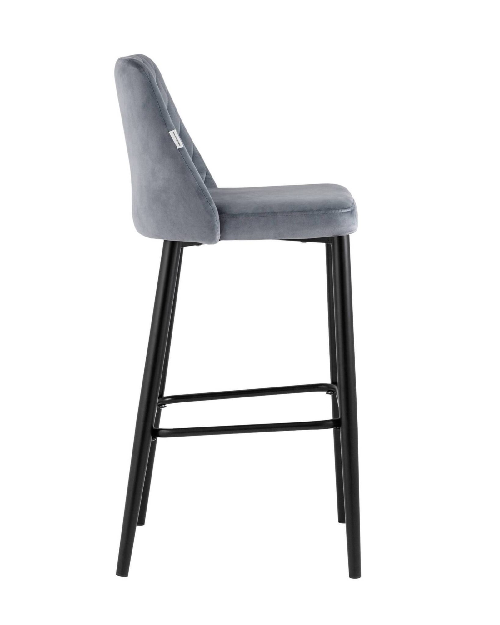 Стул барный Диего велюр серый Stool Group