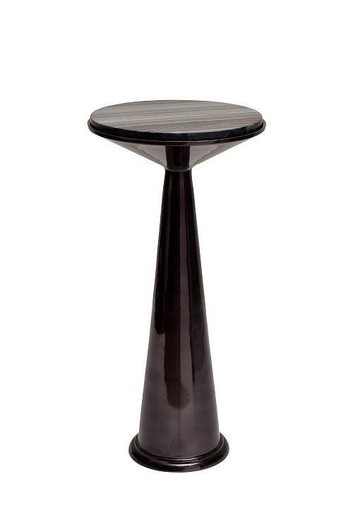 Столик журнальный мрамор/метал черный Garda Decor 69-21534