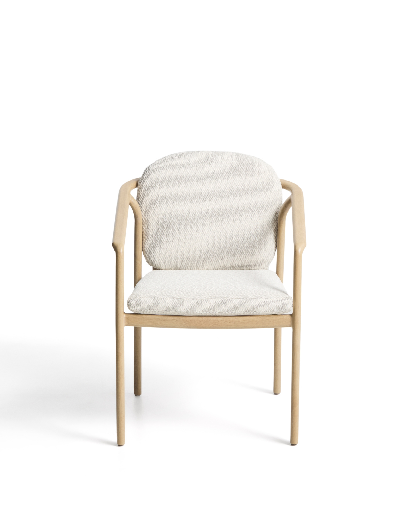 Уличный стул Sirte из алюминия с отделкой под дерево и веревкой цвета экрю La Forma 482345