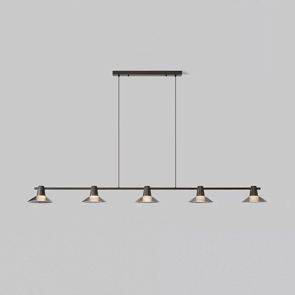 Реечный, рядный светильник CICLA LONG L180 Black by ImperiumLoft