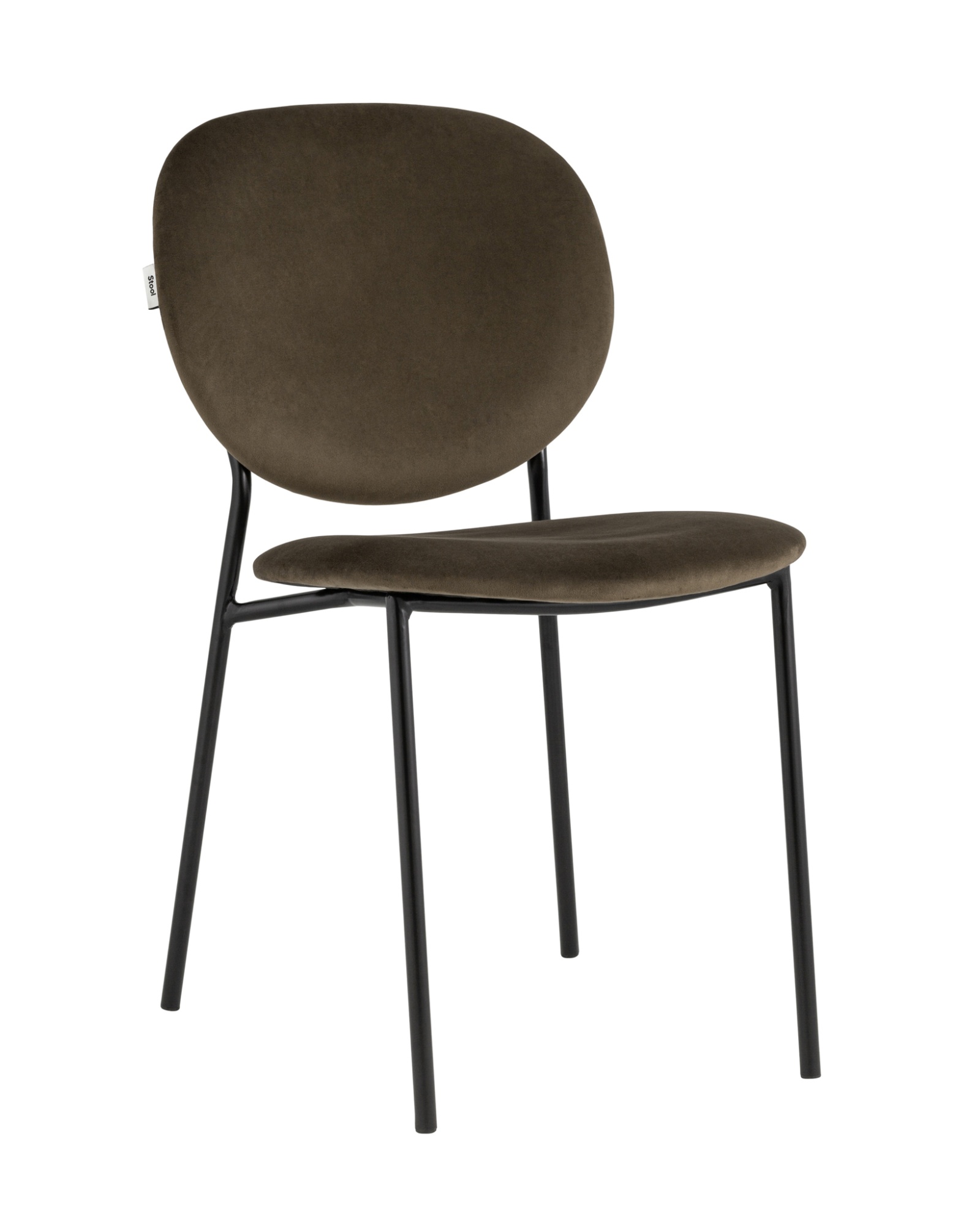 Стул Стенли велюр коричневый Stool Group