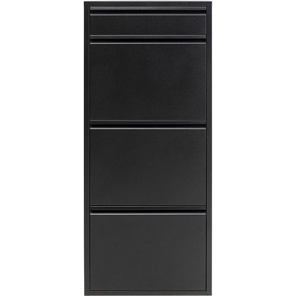 Обувница Caruso 3 Plus 1 Black (MO) KARE 70636