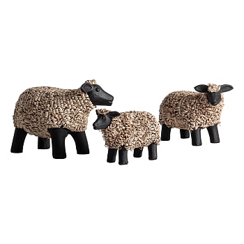 Набор из 3-х фигур животных Reva в деревенском стиле Vical